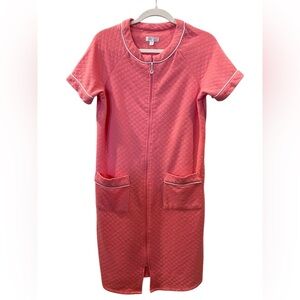 Secret Treasures Women’s Zip Front Short Sleeve Robe with Pockets Small 4-6